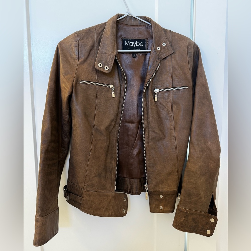 Brown Argentinian leather jacket